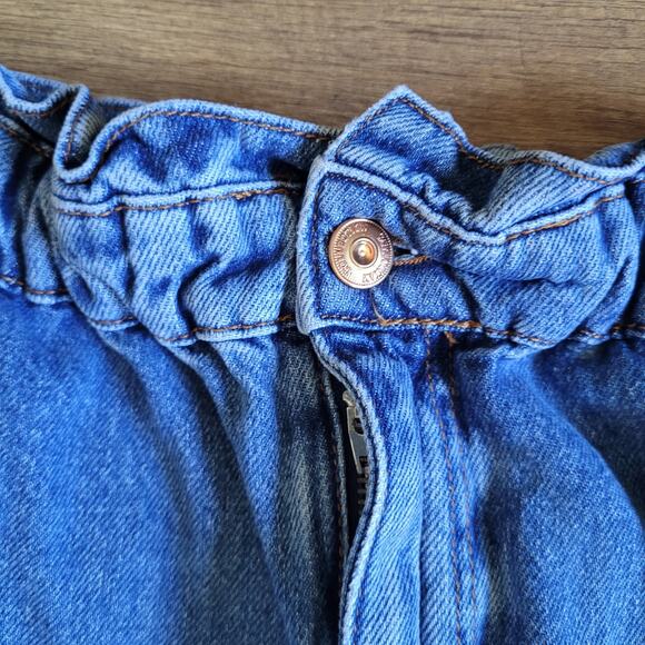 Zara High-Waisted Paperbag Jeans Wide Leg Denim NWOT Woman's Size 10 - Picture 9 of 10